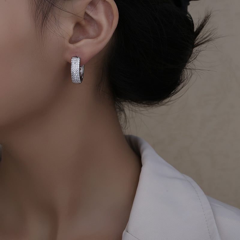 One pair of Simulated Diamond Earrings